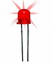 DIODO LED 10mm ALTO BRILLO ROJO