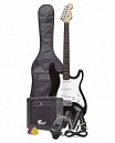COMBO GUITARRA ELECTRICA BASSWOOD NEGRO