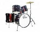 BATERIA ACUSTICA 5 PCS COMPLETO ROJO VINO