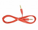 CABLE AUDIO 1 PLUG 3.5 ST X LADO PLANO ROJO 1.5MT