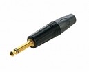 PLUG 6.3 MONO METALICO NEGRO-DORADO