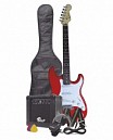 COMBO GUITARRA ELECTRICA BASSWOOD ROJO