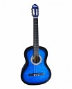 GUITARRA CLASICA 39 AZUL SUNBURST CON ESTUCHE Y CUERDAS