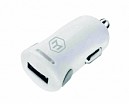 ADAPTADOR INTEL. P/CARRO 5V-1A C/USB BLANCO
