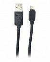 CABLE USB MACHO X MICRO USB REFORZADO NEGRO 1MT