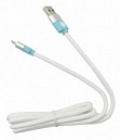 CABLE USB MACHO X LIGHTNING IP6/IP7/IPAD BLANCO 1MT