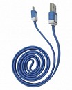 CABLE USB MACHO X MICRO USB AZUL 1MT