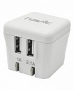 ADAPTADOR AC/DC INTELIGENTE FIJO 5V-2.4A C/2 USB