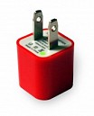ADAPTADOR AC/DC INTELIGENTE FIJO 5V-1A C/USB ROJO