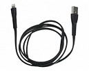 CABLE USB MACHO X LIGHTNING IPHONE/IPAD NEGRO 1MT