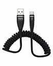 CABLE USB MACHO X TIPO C ESPIRAL 1.2MT