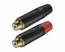 JACK EXTENSION METALICO RCA NEGRO-DORADO R/N X 2P