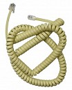 CABLE TELEFONO ESPIRAL BEIGE 4.5MT