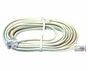 CABLE TELEFONO PLANO BEIGE 2MT