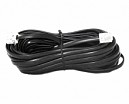 CABLE TELEFONO PLANO NEGRO 8MT