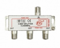 SPLITTER 3 VIAS 5-2400MHZ CALIDAD