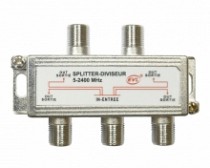 SPLITTER 4 VIAS 5-2400MHZ EN BLISTER CALIDAD