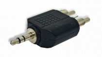 ADP. 2 PLUG RCA X PLUG 3.5 ST