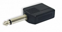 ADP. 2 JACK 6.3 X PLUG 6.3 MN