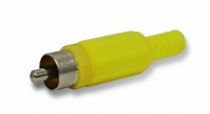 PLUG RCA PLASTICO AMARILLO