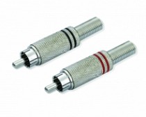 PLUG RCA METALICO R/N