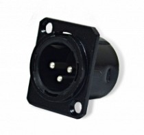 PLUG CANON CHASIS METALICO NEGRO