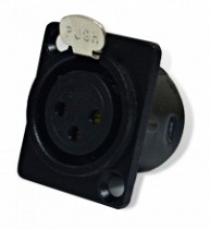 JACK CANON CHASIS METALICO NEGRO