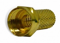 CONECTOR COAXIAL T/ROSCA DORADO RG-6