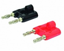 PLUG BANANA PLASTICO DOBLE R/N