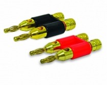 PLUG BANANA METALICO DOBLE R/N
