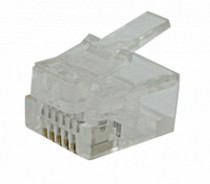 PLUG TELEFONICO DE 6 HILOS GRUESO RJ-11