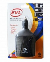 INVERSOR DE CARRO C/USB 75W 12V
