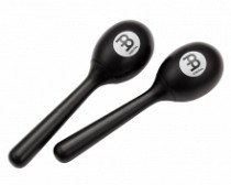 MARACAS EGG PLASTICO NEGRO X 2P CALIDAD