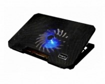 VENTILADOR P/LAPTOP C/LUZ/INCLIN. METAL