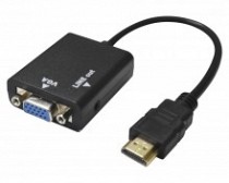 CONVERTIDOR HDMI A VGA/AUDIO C/CABLE