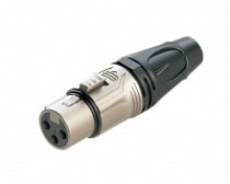 JACK CANON (XLR) METALICO NIQUELADO