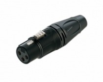 JACK CANON (XLR) METALICO NEGRO