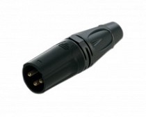 PLUG CANON (XLR) METALICO NEGRO