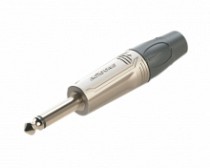 PLUG 6.3 MONO METALICO NIQUELADO