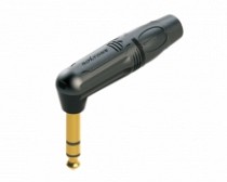 PLUG 6.3 STEREO METALICO NEGRO-DORADO TIPO L
