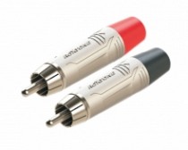 PLUG RCA METALICO NIQUELADO R/N