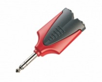 ADP. 2 JACK 6.3 X PLUG 6.3 ST SOLIDO