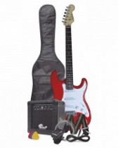 COMBO GUITARRA ELECTRICA BASSWOOD ROJO