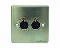 PLACA DE PARED C/2 JACK CANON (XLR)