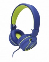 AUDIFONO P/CEL GRANDE C/MIC AZUL-VERDE