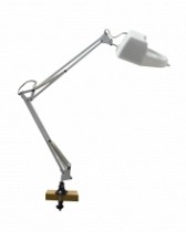 LUPA/LAMPARA C/BRAZO EXTENDIBLE BLANCO