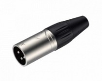 PLUG CANON (XLR) METALICO NIQUELADO