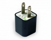 ADAPTADOR AC/DC INTELIGENTE FIJO 5V-1A C/USB NEGRO