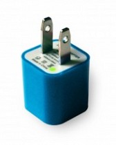 ADAPTADOR AC/DC INTELIGENTE FIJO 5V-1A C/USB AZUL