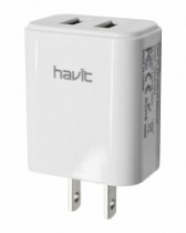 ADAPTADOR AC/DC INTELIGENTE FIJO 5V-2.4A C/2 USB